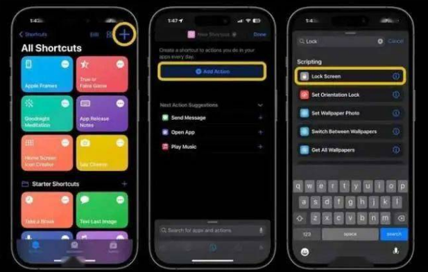 文成苹果14锁屏维修店分享iPhone14升级iOS16.4后如何创建锁屏快捷方式 